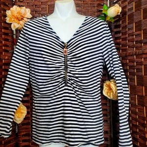 Michael kors Long Sleeve Top  It has a zipper design on the chest